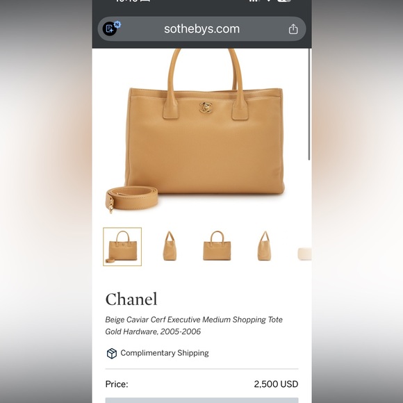 Vintage Chanel Exec Cerf Tote caviar beige - Picture 15 of 15